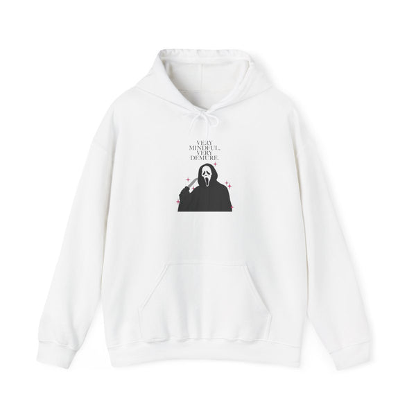 Very Mindful, Very Demure Hoodie White Front