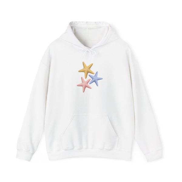 Starfish Cluster Hoodie White Front