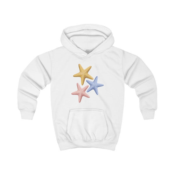 Starfish Cluster Kids Hoodie White Front