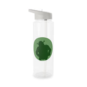 Green Ogre Outline Clear Water Bottle 6