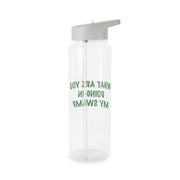 What Are You Doing In My Swamp - Green Ogre Clear Water Bottle 7