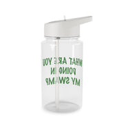 What Are You Doing In My Swamp - Green Ogre Clear Water Bottle 2