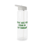 What Are You Doing In My Swamp - Green Ogre Clear Water Bottle 6