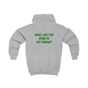 What Are You Doing In My Swamp - Green Ogre Kids Hoodie 4