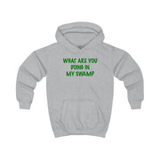 What Are You Doing In My Swamp - Green Ogre Kids Hoodie 3