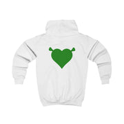 Green Ogre Heart Kids Hoodie 2
