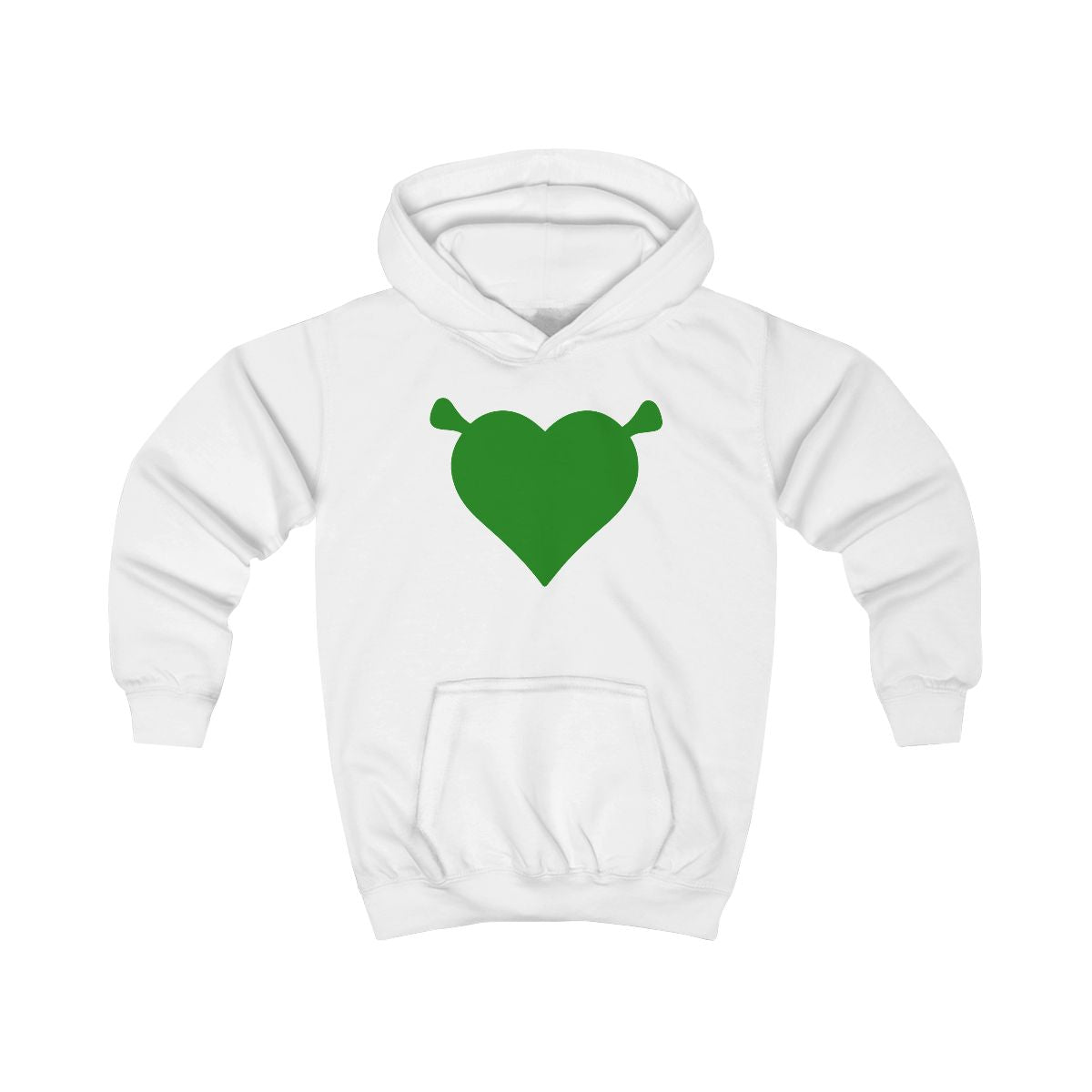Green Ogre Heart Kids Hoodie