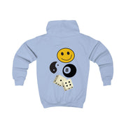 8 Ball Pattern - Skate Aesthetic  Kids Hoodie 6