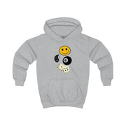 8 Ball Pattern - Skate Aesthetic  Kids Hoodie 3
