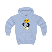 8 Ball Pattern - Skate Aesthetic  Kids Hoodie 5
