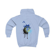 Blue Graffiti - Skate Aesthetic  Kids Hoodie 6