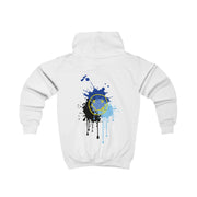 Blue Graffiti - Skate Aesthetic  Kids Hoodie 2