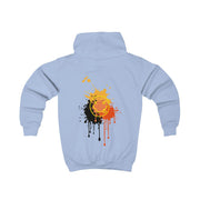 Orange Graffiti - Skate Aesthetic  Kids Hoodie 6