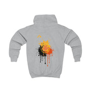 Orange Graffiti - Skate Aesthetic  Kids Hoodie 4