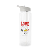 Love Cartoon Beagle  Clear Water Bottle 6
