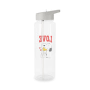 Love Cartoon Beagle  Clear Water Bottle 7