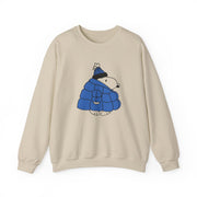 Cartoon Beagle Puffer Jacket Blue Sweatshirt 5