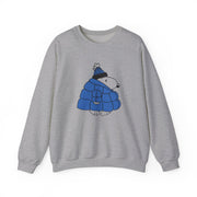 Cartoon Beagle Puffer Jacket Blue Sweatshirt 3