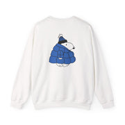 Cartoon Beagle Puffer Jacket Blue Sweatshirt 2