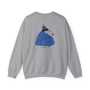 Cartoon Beagle Puffer Jacket Blue Sweatshirt 4
