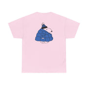 Cartoon Beagle Puffer Jacket Blue T-Shirt 8