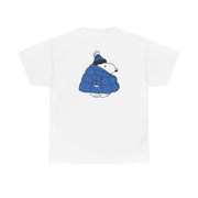 Cartoon Beagle Puffer Jacket Blue T-Shirt 2