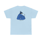 Cartoon Beagle Puffer Jacket Blue T-Shirt 10