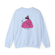 Cartoon Beagle Puffer Jacket Pink Sweatshirt 10