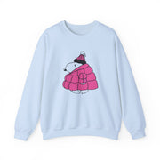 Cartoon Beagle Puffer Jacket Pink Sweatshirt 9
