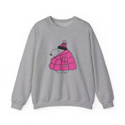 Cartoon Beagle Puffer Jacket Pink Sweatshirt 3