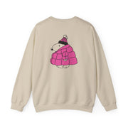 Cartoon Beagle Puffer Jacket Pink Sweatshirt 6