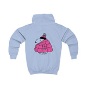 Cartoon Beagle Puffer Jacket Pink Kids Hoodie 6