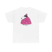 Cartoon Beagle Puffer Jacket Pink T-Shirt 2