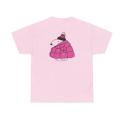 Cartoon Beagle Puffer Jacket Pink T-Shirt 8
