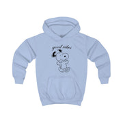 Good Vibes Cartoon Beagle Kids Hoodie 5