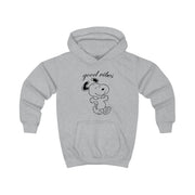 Good Vibes Cartoon Beagle Kids Hoodie 3