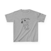 Good Vibes Cartoon Beagle Kids T-Shirt 3