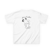 Good Vibes Cartoon Beagle Kids T-Shirt 2