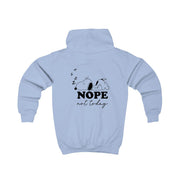 Nope, Not Today Kids Hoodie 6