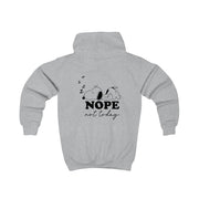 Nope, Not Today Kids Hoodie 4
