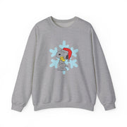 Christmas Cartoon Beagle And Bird  Sweatshirt 3