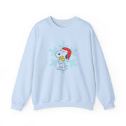 Christmas Cartoon Beagle And Bird  Sweatshirt 9