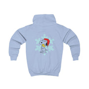 Christmas Cartoon Beagle And Bird  Kids Hoodie 6