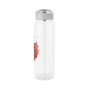 Cartoon Beagle Fairylights Clear Water Bottle 9