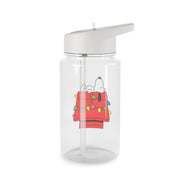 Cartoon Beagle Fairylights Clear Water Bottle 2