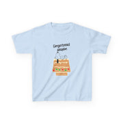 Cartoon Beagle Gingerbread House Kids T-Shirt 5