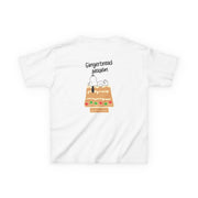 Cartoon Beagle Gingerbread House Kids T-Shirt 2