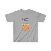 Cartoon Beagle Gingerbread House Kids T-Shirt 3