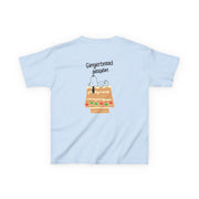 Cartoon Beagle Gingerbread House Kids T-Shirt 6