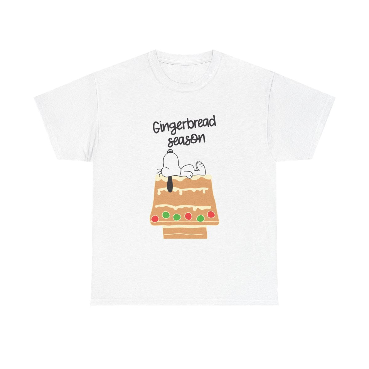 Cartoon Beagle Gingerbread House T-Shirt